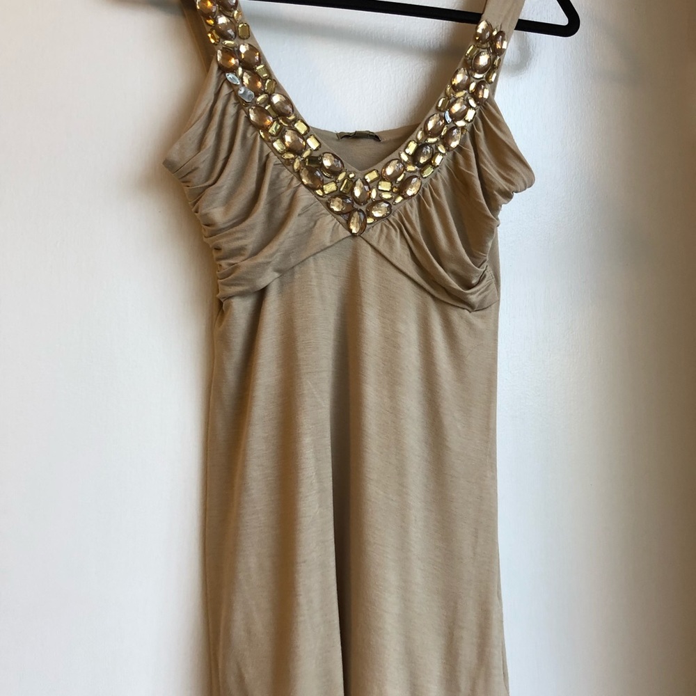 Embellished ruched top